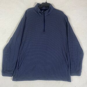 Ben Hogan Performance Mens 2XL 1/4 Zip‎ Sweater Pullover Blue Golf Casual